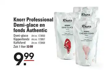 Sligro Knorr professiona demiglace en fonds authentic aanbieding
