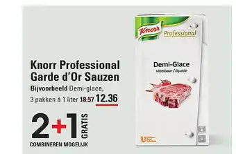 Sligro Knorr professional garde d'or sauzen aanbieding