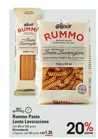 Sligro Rummo pasta lenta lavorazione aanbieding