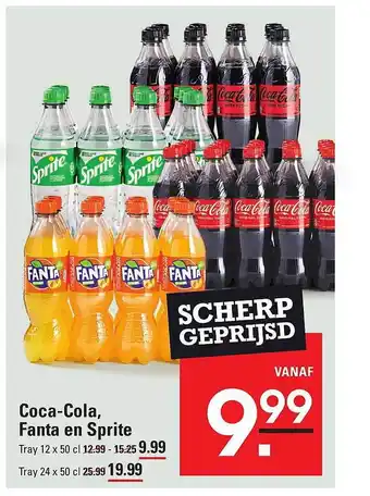 Sligro Cocacola, fanta en sprite aanbieding