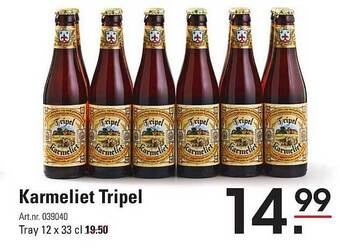 Sligro Karmeliet tripel aanbieding