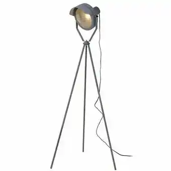 Leen Bakker Lucide vloerlamp Cicleta - grijs - 71,5x71,5x154 cm - Leen Bakker aanbieding