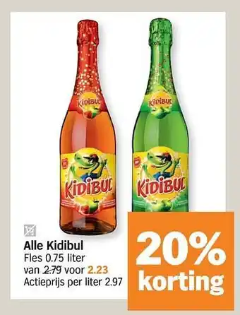 Albert Heijn Alle kidibul 0,75 L aanbieding
