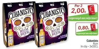 Cubanisto rum 3 X 33 cl