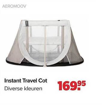 Instant travel cot