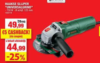 Hubo Haakse slijper universalgrind aanbieding