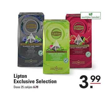 Sligro Lipton exclusive selection aanbieding