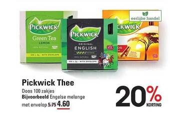 Sligro Pickwick thee aanbieding