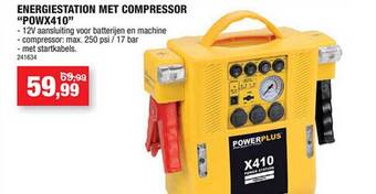 Hubo Energiestation met compressor aanbieding
