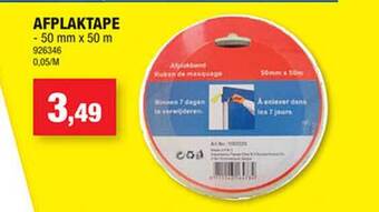 Hubo Afplaktape aanbieding