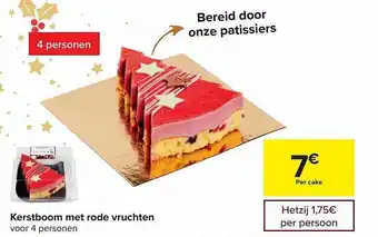Carrefour Market Kerstboom met rode vruchten aanbieding