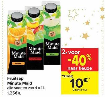 Carrefour Market Fruitsap minute maid aanbieding