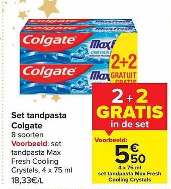 Set tandpasta colgate
