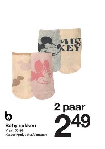 Zeeman Baby sokken aanbieding