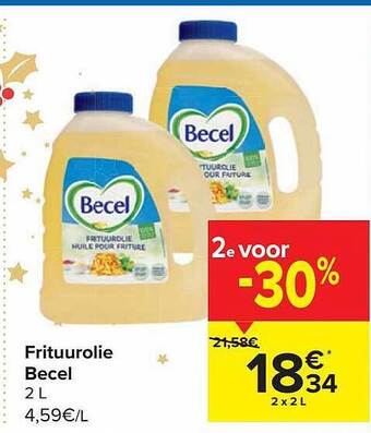 Carrefour Market Frituurolie becel aanbieding