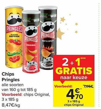 Carrefour Market Chips pringles aanbieding