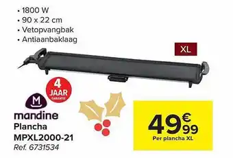 Carrefour Market Mandine plancha aanbieding