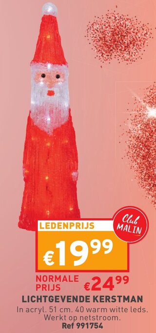 Trafic Lichtgevende Kerstman aanbieding