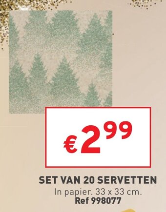 Trafic Set Van 20 Servetten aanbieding