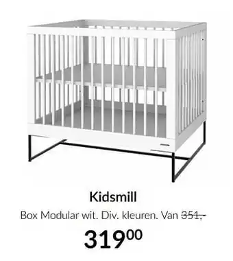 BabyPark Kidsmill box modular wit aanbieding
