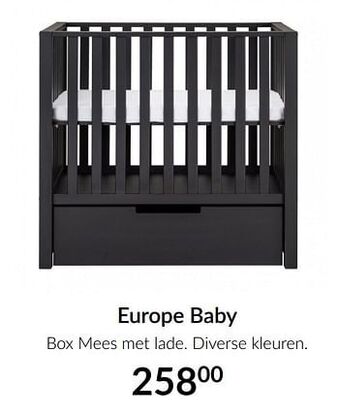 Europe baby box mees met lade