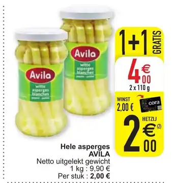 Cora Avila Hele asperges aanbieding