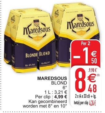 Cora Maredsous Blond aanbieding