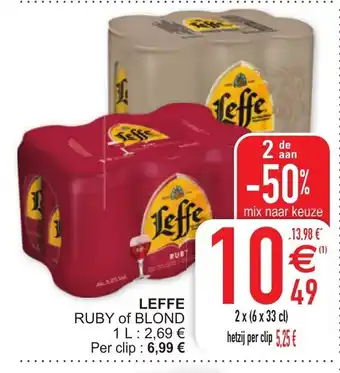 Cora Leffe Ruby of Blond aanbieding