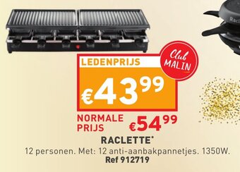 Trafic Raclette aanbieding