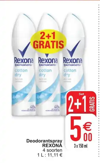 Cora Rexona Deodorantspray aanbieding