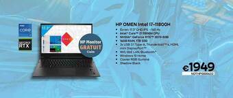 CompuDeals Hp omen intel i711800h aanbieding