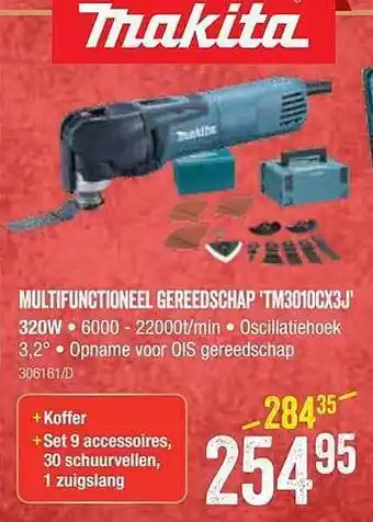 HandyHome Makita multifunctioneel gereedschap aanbieding