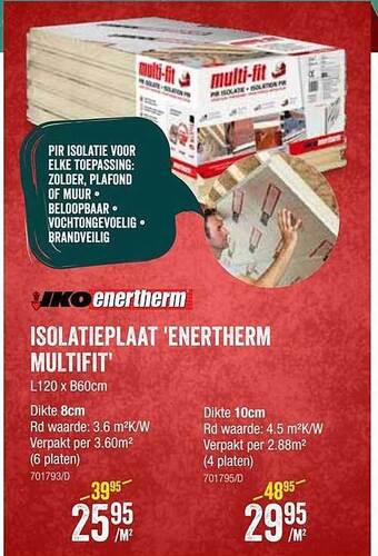 Isolatieplaat enertherm multifit