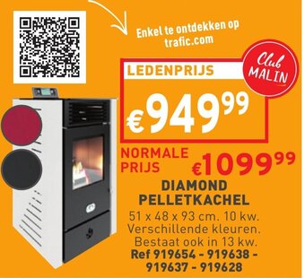 Trafic Diamond Pelletkachel aanbieding
