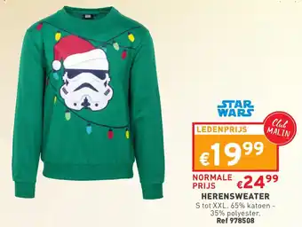 Trafic Star Wars Herensweater S tot XXL aanbieding