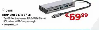 Exellent Belkin usbc 6in1 hub aanbieding