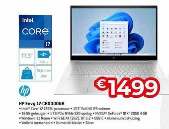 Exellent Hp envy 17 aanbieding