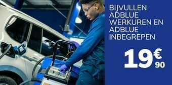 Auto5 Bijvullen adblue werkuren en adblue inbegrepen aanbieding