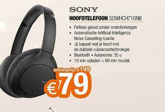 Expert Sony hoofdtelefoon aanbieding