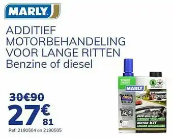 Additief motorbehandeling voor lange ritten benzine of diesel