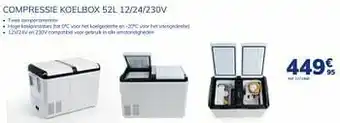 Auto5 Norauto compressie koelbox 52l 12-24-230v aanbieding