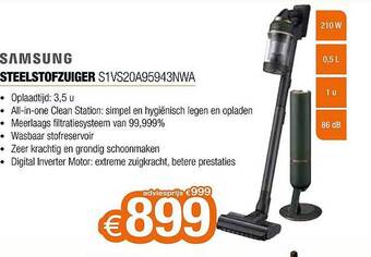 Expert Samsung steelstofzuiger aanbieding