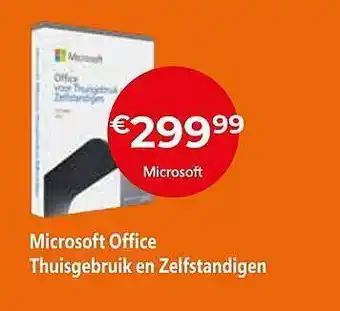 Microsoft office thuisgebruik en zelfstandigen
