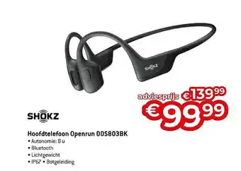 Expert Shokz hoofdtelefoon openrun aanbieding