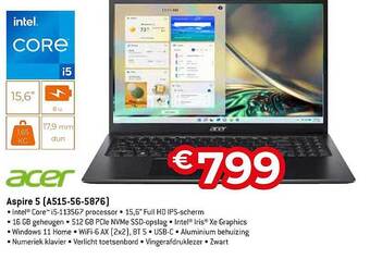 Expert Acer aspire 5 aanbieding