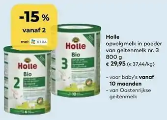 Holle opvolgmelk in poeder van geitenmelk nr. 3