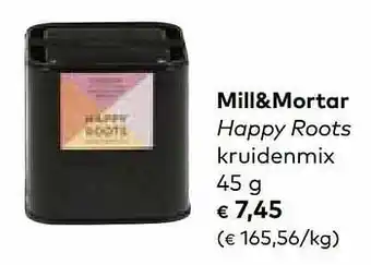 Bio Planet Mill+mortar happy roots kruidenmix aanbieding