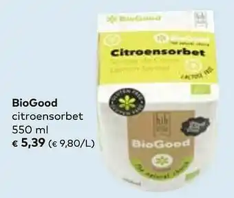 Biogood citroensorbet