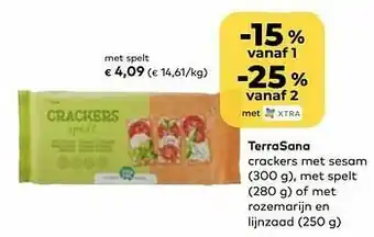 Bio Planet Terrasana met spelt aanbieding