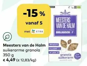 Meesters van de halm suikerarme granola